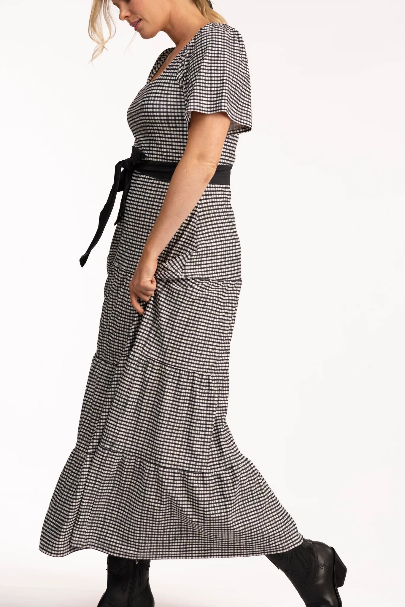 Lane French Gingham Dress