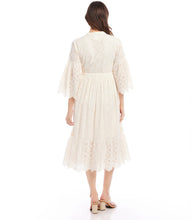 Load image into Gallery viewer, Tiered Midi Dress Ivory
