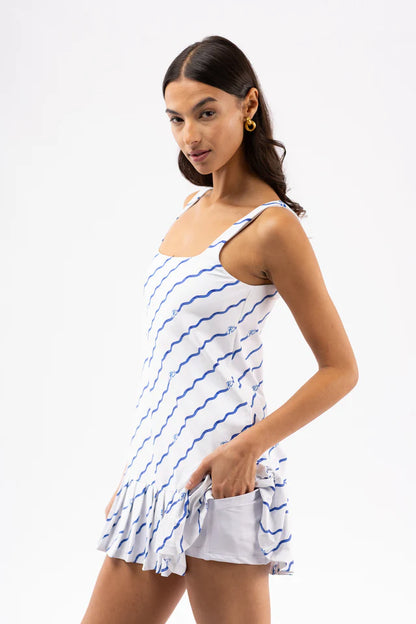 Lucille Dress Wave Stripe