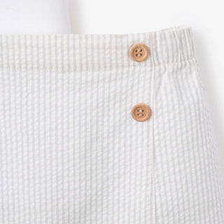 Up & Away Embroidered Bodysuit & Seersucker Short Set Dreamscape