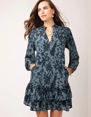 Martha Ruffle Dress Japonica Fleurs