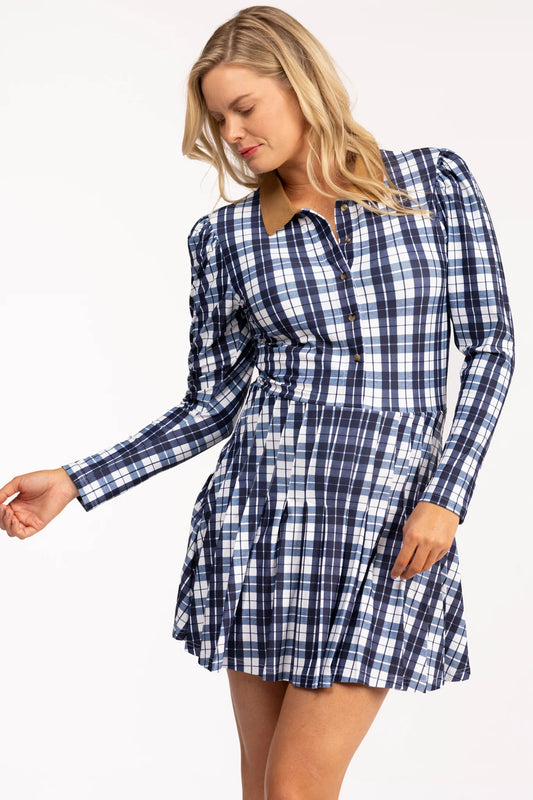 Smith & Quinn The Edith Dress Mariners Plaid