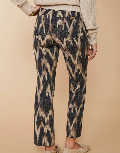 Maren Kick Flare Pant Botanic Garden Ikat Dot