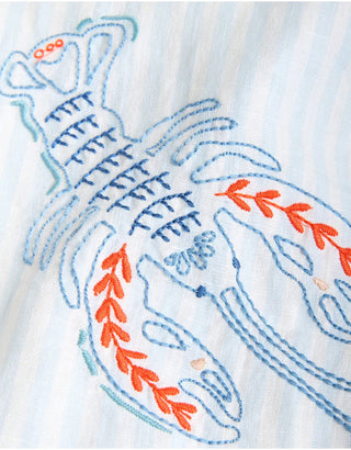 Aida Buttonfront Shirt Flagler Resort Stripe