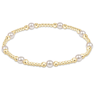 Classic Pearl Purpose 4mm Bead Bracelet