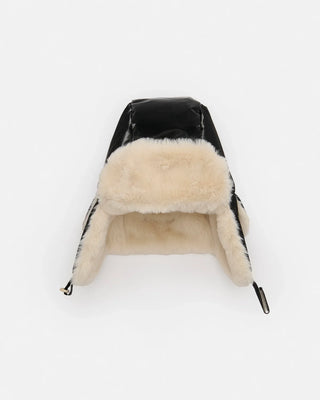 Chapka Hat Ushuaia Black Liquid Shine Arctic Faux O/S