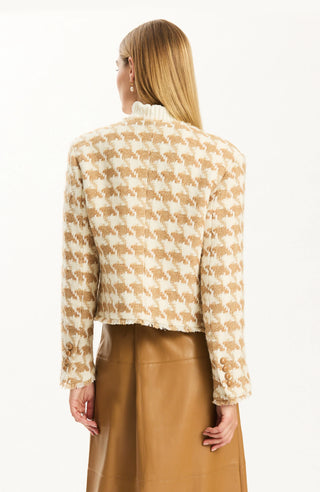 Randy Boucle Jacket Herringbone Iced Coffee