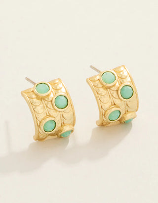 Karissa Hoop Earrings Sea Foam