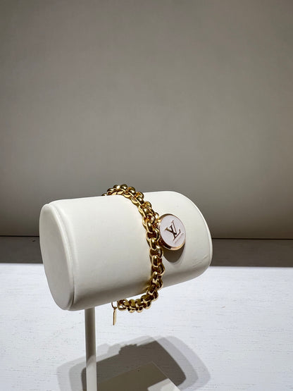 Louis Vuitton Gold Rolo Chain Bracelet