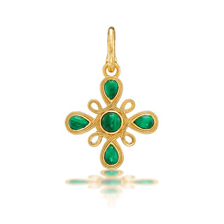 Monique Gem Pendant Malachite
