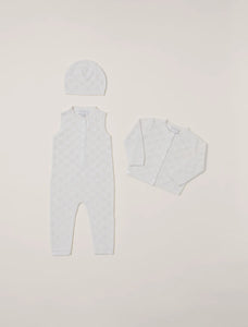 CozyChic® Checkered Pointelle Baby Set