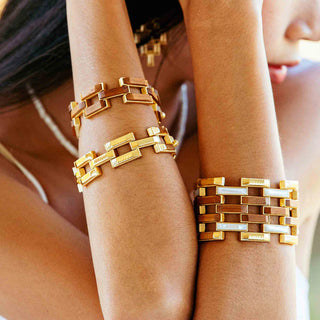 Pathway Link Bracelet Gold