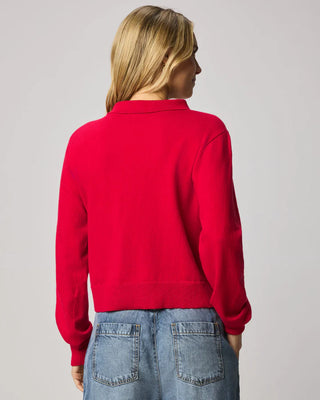 Phoebe Polo Sweater Rouge