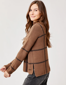 Brown Olivia Plush Sweater