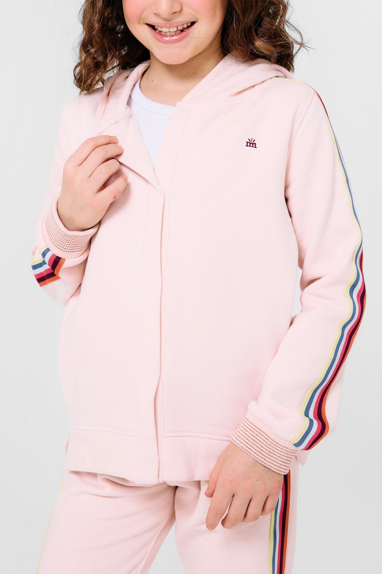 Magnetic Me - crystal pink cotton magnetic hoodie