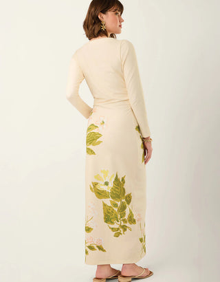 Bria Midi Dress Seawall Blooms Green