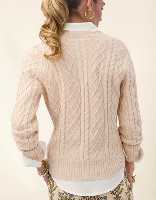 Emery Cardigan Warm Beige