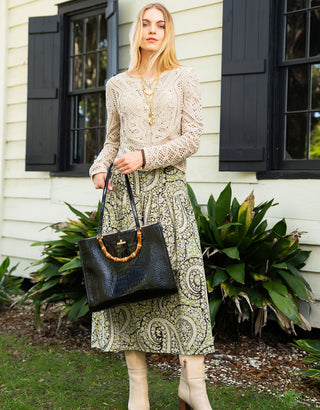 Jordyn Crochet Cardigan Salted Ash