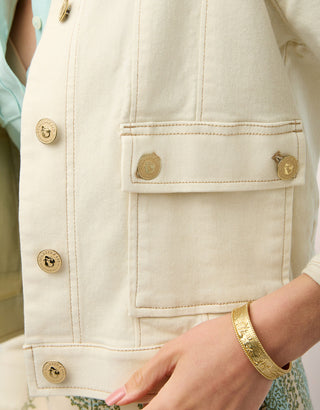 Fallon Denim Jacket Antique White