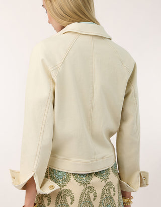 Fallon Denim Jacket Antique White