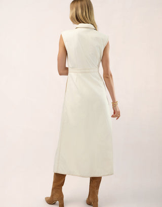 Lainey Denim Dress Antique White