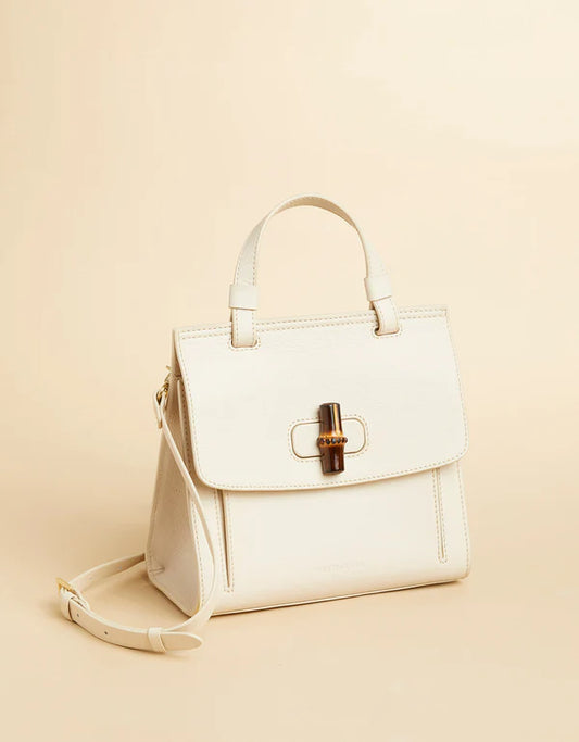 Top Handle Bamboo Crossbody Pearl