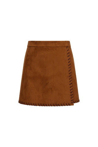 Whipstitch Ezra Skirt Chestnut