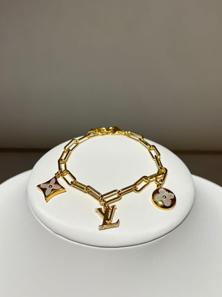 Louis Vuitton Paperclip Charm Bracelet