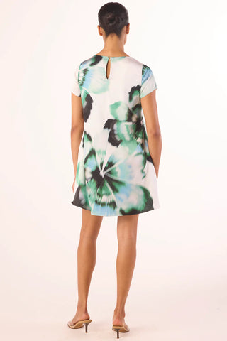 Atalia Dress Verdant Anemone Satin