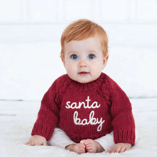 Santa Baby Sweater Crimson