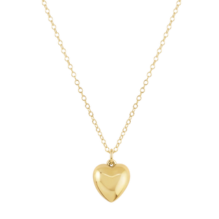 16” Necklace Gold - Love Plush Gold Charm