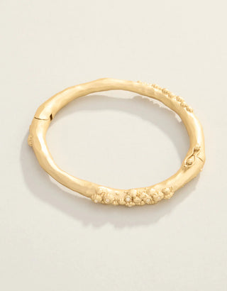 Oh Barnacles! Hinged Bangle White Opal