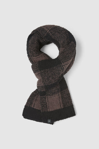 CozyChic Cotton Buffalo Plaid Scarf Umber Multi