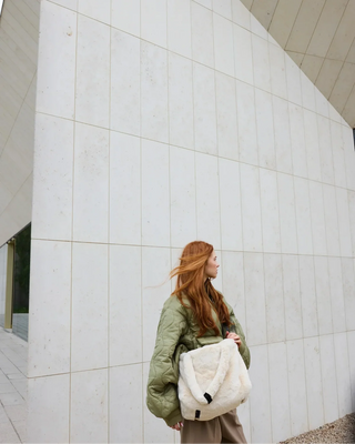 Ushuaia Tote Arctic White Faux Fur