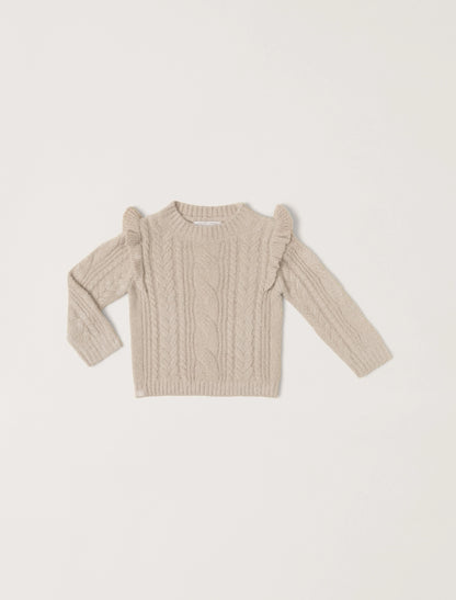 CozyChic Toddler Cable Pullover