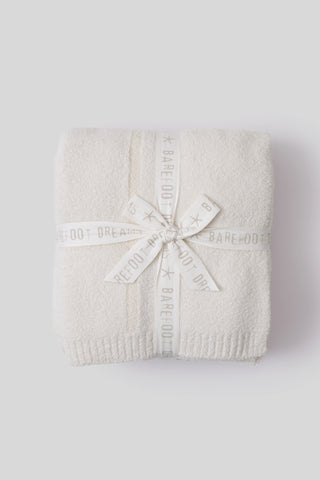 CozyChic Cotton Tonal Plaid Throw 54”x72” Cream