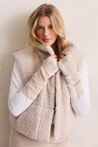 CozyChic Lite Color Block Fingerless Gloves