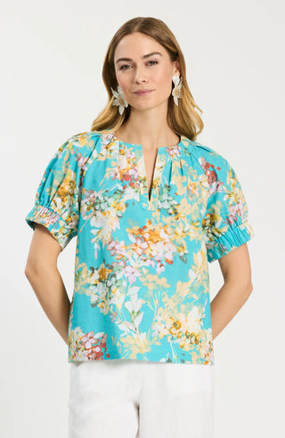 Skyler Tossed Floral Top Multi