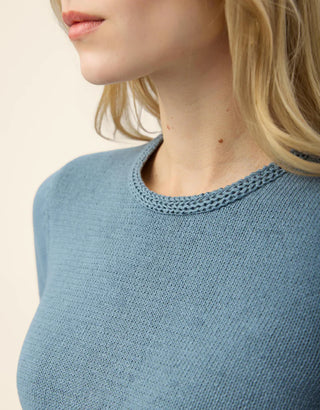 Sofia Fringe Sweater Harbour Blue