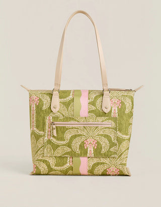 Zip Travel Tote Castillo Green Palms