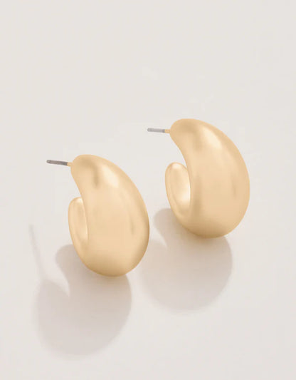 Air Hoop Earrings 22mm Gold