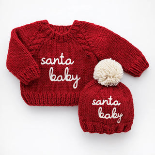 Santa Baby Sweater Crimson