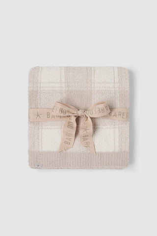 CozyChic Cotton Buffalo Plaid Scarf Stone Multi