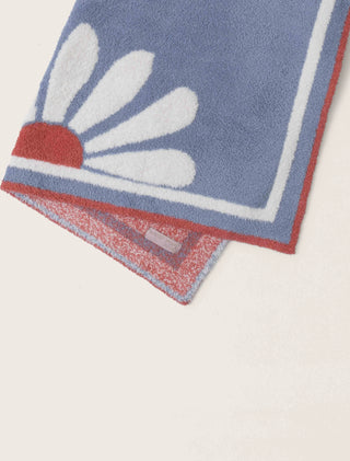 CozyChic Daisy Stroller Blanket 30”x40” Ocean Air Multi