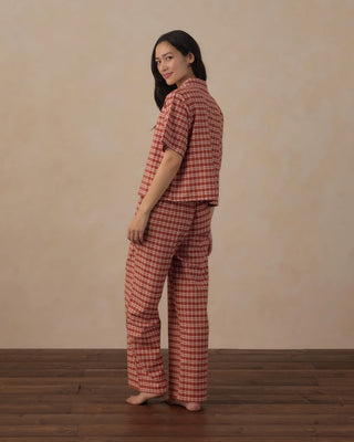 Women’s Woven Pajama Set Ruby Plaid