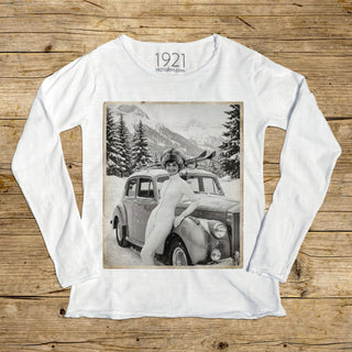Audrey Hepburn Alpine Glamour Long Sleeve T-Shirt // PRE-ORDER