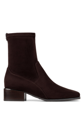 Ashera Mid Heel Boot Dark Brown
