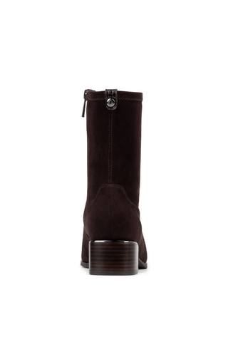 Ashera Mid Heel Boot Dark Brown