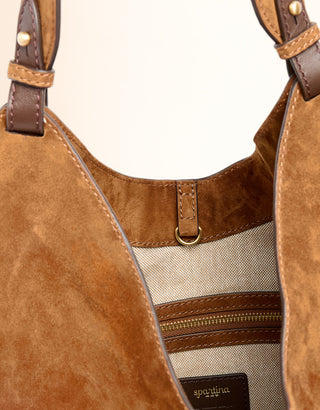 Siren Everly Suede Tote Brown
