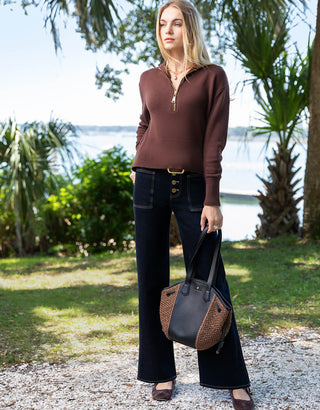 Renata Drawstring Black Brown